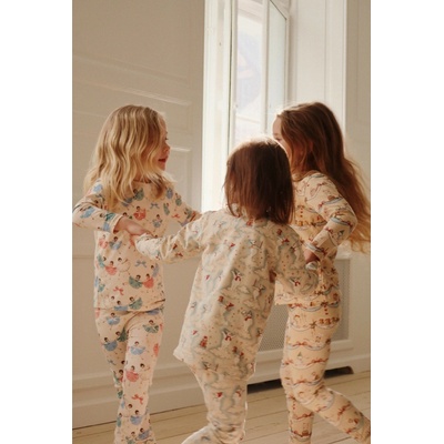 Dětské pyžamo Konges Slojd béžové