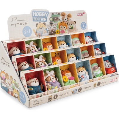Nici MyMochi pultový displej Hobby edícia 8 cm 18 ks