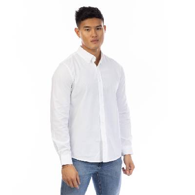 Риза Peter Werth Men's Long Sleeve Plain Shirt - White