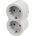 Legrand Адаптер legrand, вертикален, 2×2p, бял (m011081)