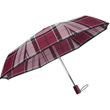 SAMSONITE Чадър Samsonite Alu Drop S umbrella - Red (Garnet Red Check)