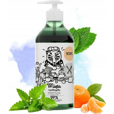 Yope prostriedok na umývanie riadu Mäta a Mandarínka 750 ml