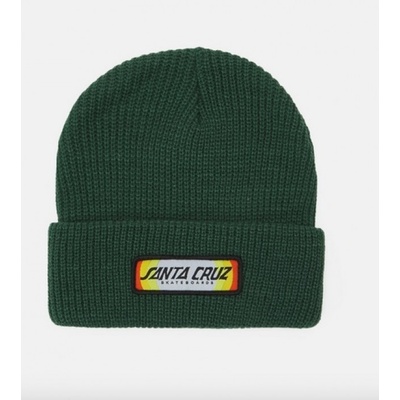 Santa Cruz Sundown Ray Strip Beanie Cedar SCA-BNE-0274 Zelená