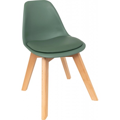 Atmosphera for kids Skandinávská dětská židle MINI BAYA zelená barva