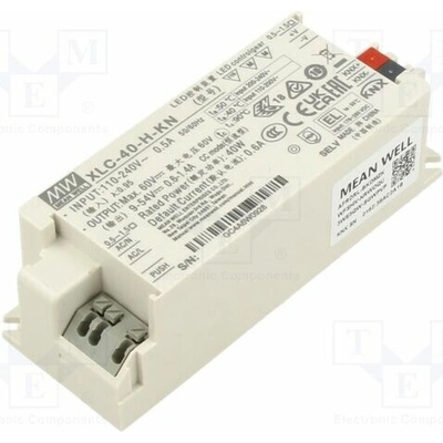 MEAN WELL XLC-40-H-KN Napájecí zdroj: spínaný; LED; DALI 2,NFC; 40W; 9÷54VDC; 600mA÷1,4A