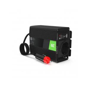Green Cell Инвертор green cell, 12/220v, dc/ac, 150w/300w, Чиста синусоида (gc-invert-12v-150w-inv29) - smartx