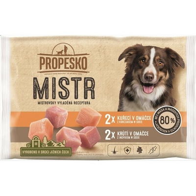 Propesko Dog Mistr kurča morka v omáčke 4 x 85 g