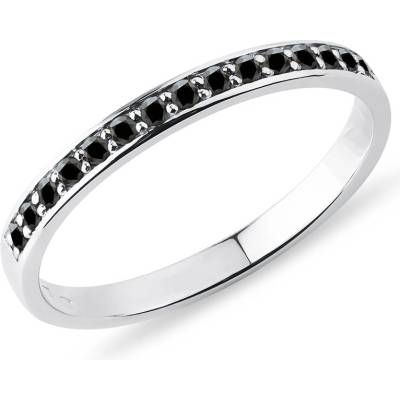 Klenota Zlatý prsteň s čiernymi diamantmi K0443022