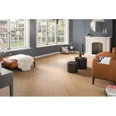 Egger Ламиниран паркет EGGER NatureSense EL2152 Herringbone Casella Eiche natur 8mm- AC4/32 (EL2152)