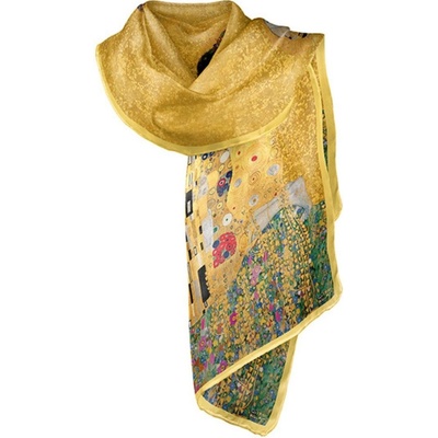 hedvábná šála The Kiss Gustav Klimt