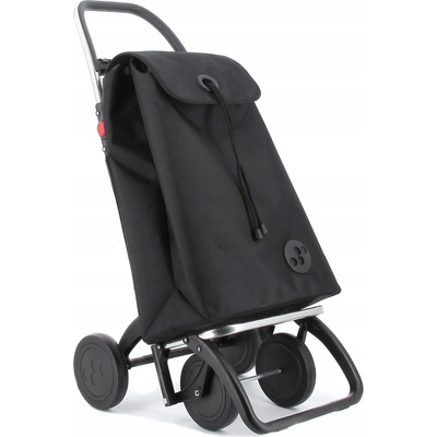Nákupný vozík Compactor čierny polyester