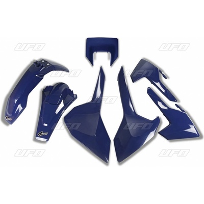 UFO kompletní sada plastů HUSQVARNA TX/TE/FE 17-19 s krytem světla barva tmavě modrá (HU621E087)