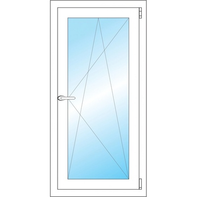 OKNA HNED Plastové okno 53x108 cm bílé otevíravé a sklopné pravé