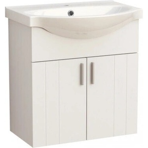 InterCeramic Kd pvc шкаф gema 5650 с умивалник - стенен шкаф, бял гланц (5650)