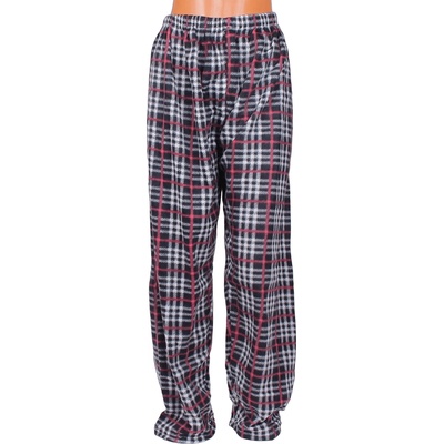 Макси поларен панталон - пижама с кариран десен в три цвята