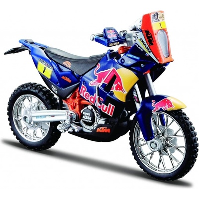 Bburago Bull Factory KTM Racing motorka červená 1:18