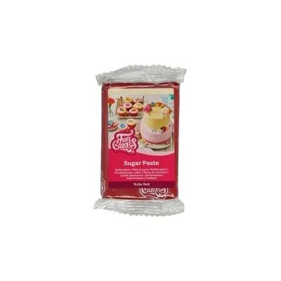 FunCakes Potahovací a modelovací hmota RUBÍNOVÁ 250 g