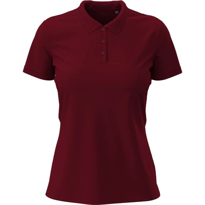 Stedman stretch polo st9740 / Дамска еластична поло тениска - бордо l (st9740bodl)