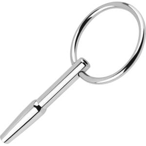 SuperLove Stainless Steel Penis Plug with Ring