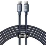BOROFONE Кабел за данни Baseus USB - C - USB - C 100W - 2m - Черен KP25166