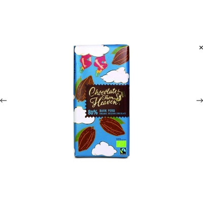 Chocolates from Heaven horká čokoláda Peru 80% Bio 100 g