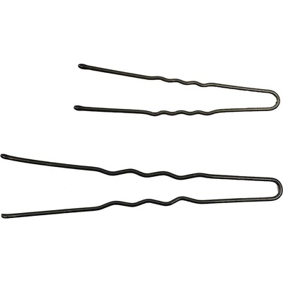 Waved hair pin - 45 mm 20 ks farba Brown