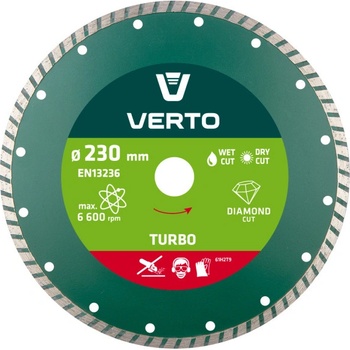 Verto Kotouč diamantový 230 x 22 mm 61H2t9