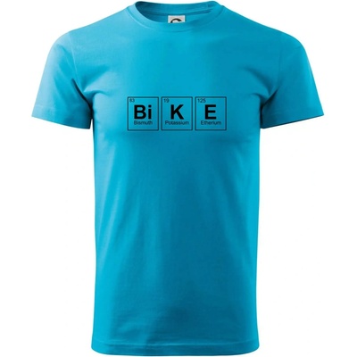 BiKE periodická tabuľka tričko Svetlý tyrkys