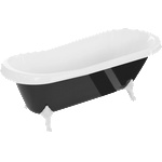 Mexen Retro 170x75 cm black/white/white (53251707575-20)