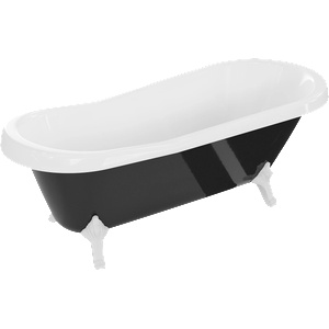 Mexen Retro 170x75 cm black/white/white (53251707575-20)