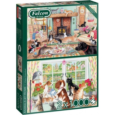 Falcon Zvířata doma 2 x 500 dílků