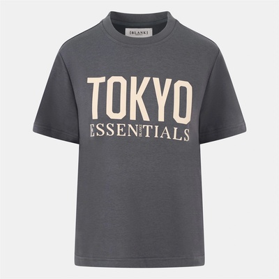 Blank Essentials Дамска тениска Blank Essentials Blank Tokyo Essentials T-Shirt Ladies - Charcoal
