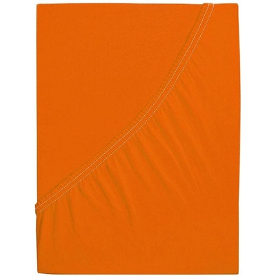B. E. S. - Petrovice plachta Džersej česaná bavlna mako Sýta oranžová 140-160x200