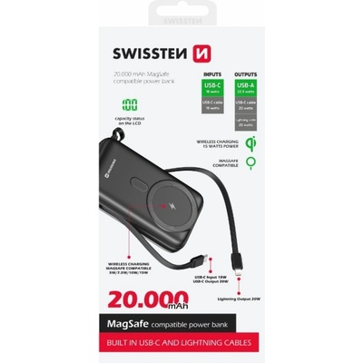 Swissten 20000 mAh 22013934 černá – Zboží Živě