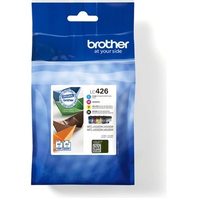 Brother Мастилена касета, Brother, LC426 - Комплект 4 броя: Черна, Жълта, Циан, Магента (LC426VAL)