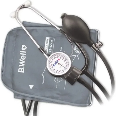 B. Well MED-63 механичен апарат за кръвно налягане с вграден стетоскоп, маншет 22-42 см (MED-63)