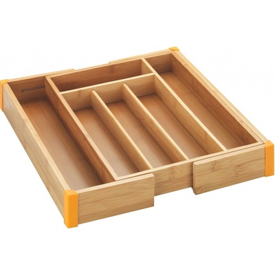 Maximex Organizér na příbory BAMBOO, nastavitelný, 25,5 - 38 x 36 x 5 cm – Zboží Dáma