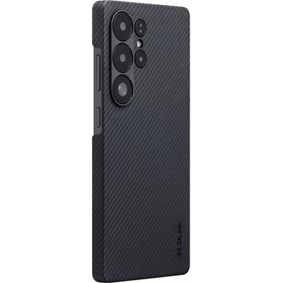PITAKA MagEZ 6 600D Aramid Fiber MagSafe Case - кевларен кейс с MagSafe за Samsung Galaxy S25 Ultra (черен-сив)