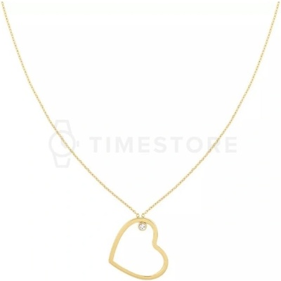 Tommy Hilfiger Slušivý pozlacený se srdíčkem minimal hearts 2780757