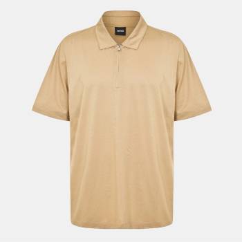 Boss Блуза с яка Boss Men's H Paras Black Short Sleeve Polo Shirt - Light Beige