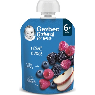 Gerber Natural Kapsička Lesné ovocie ovocná desiata 90 g