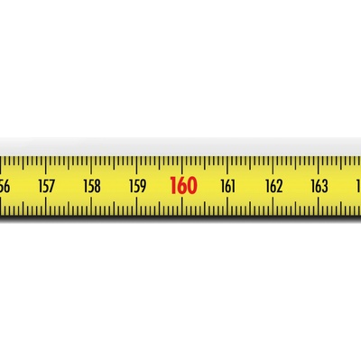 Richter SK528SA Nalepovací metr ocelový žlutá 2m s nulou vlevo