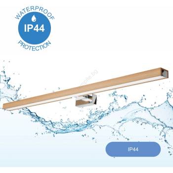 Brilagi Brilagi-LED Лампа за огледало в баня WOODY MIRROR LED/15W/230V IP44 дъб/хром (BG15126)