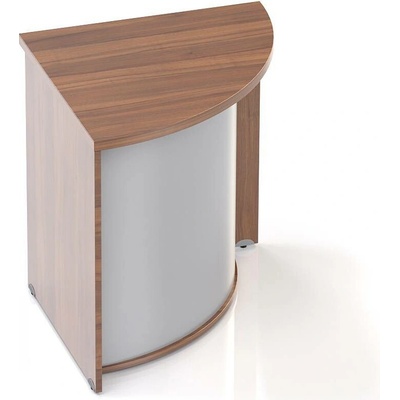 Nábytek Designový cz LKA90 19 Recepční pult Komfort ořech / šedý