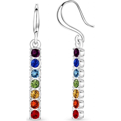 Crystalp náušnice s kryštálmi Chakra 41092.MLT.R