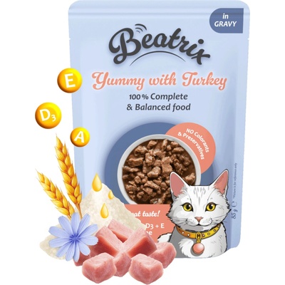 Beatrix Adult Cat s morčacím 85 g