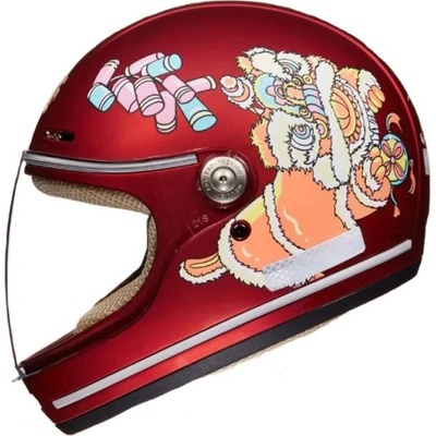 Dětská helma na elektrokoloběžku a kolo (46–52 cm) (Red), Red