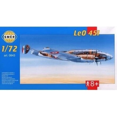 Směr plastikový model letadla ke slepení Leo 451 slepovací stavebnice letadlo 1:72