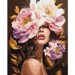 Ideyka Painting by numbers on frame KHO8443 In the scent of peonies 40x50 cm AP0120