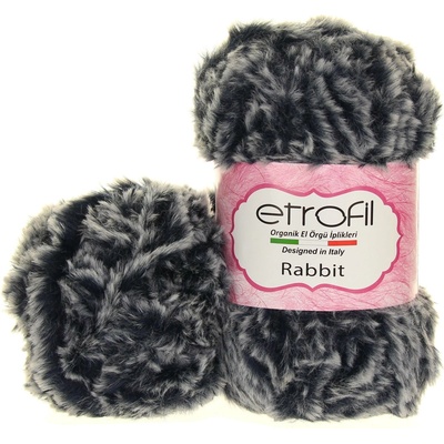 Etrofil Rabbit tmavě modrá, bílá melír 70548